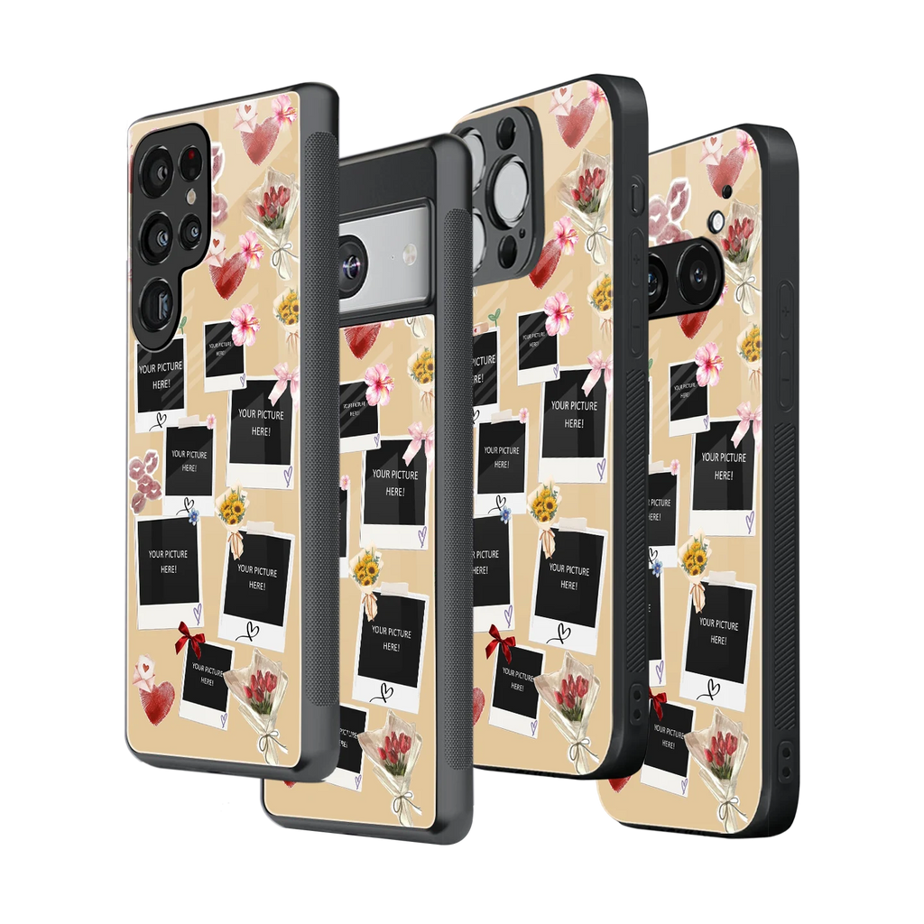 Polaroid Personalised Glass Phone Case
