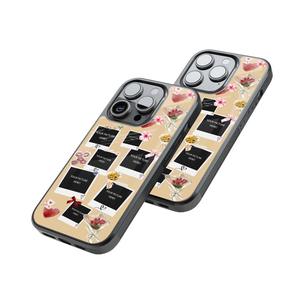 Polaroid Personalised Glass Phone Case