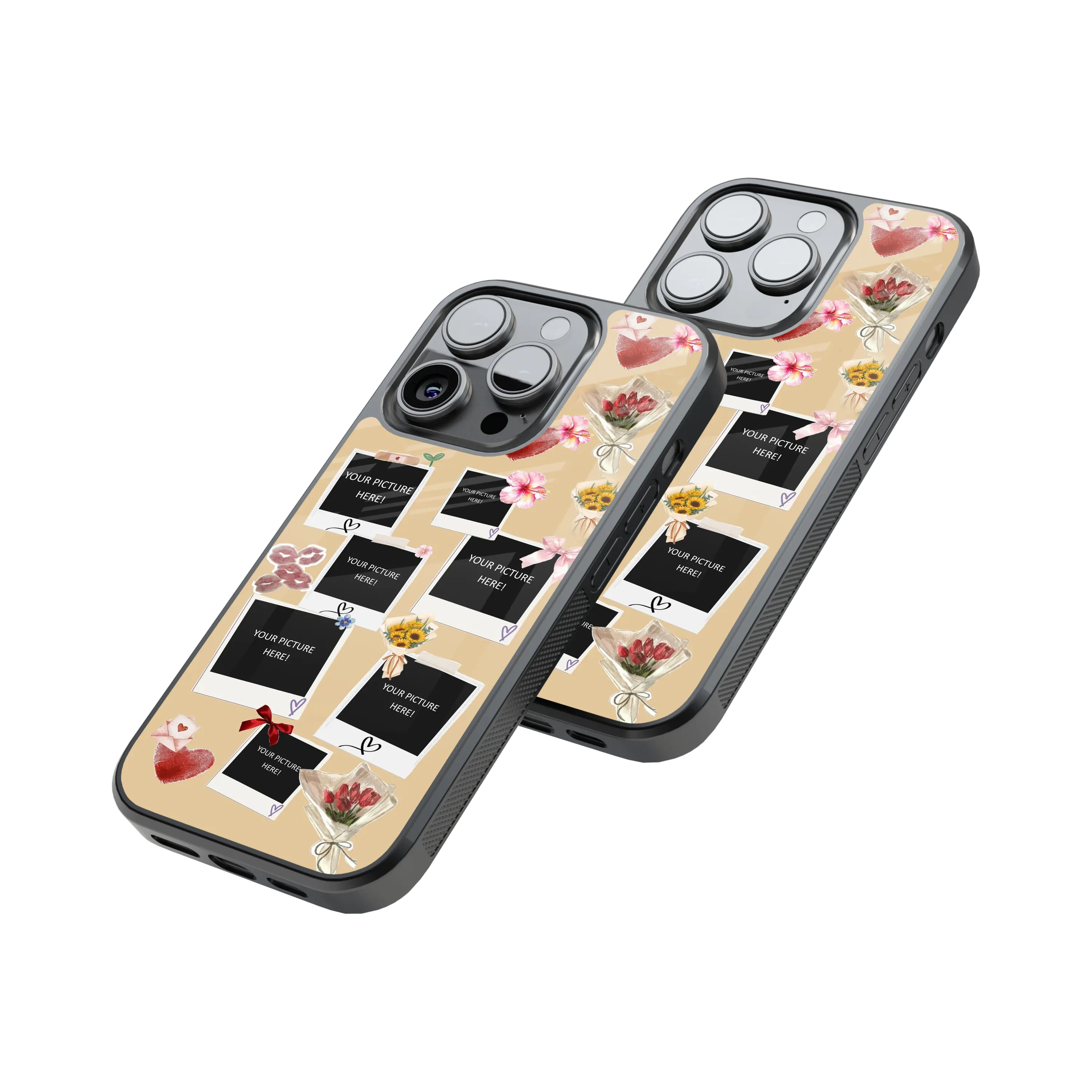 Polaroid Personalised Glass Phone Case