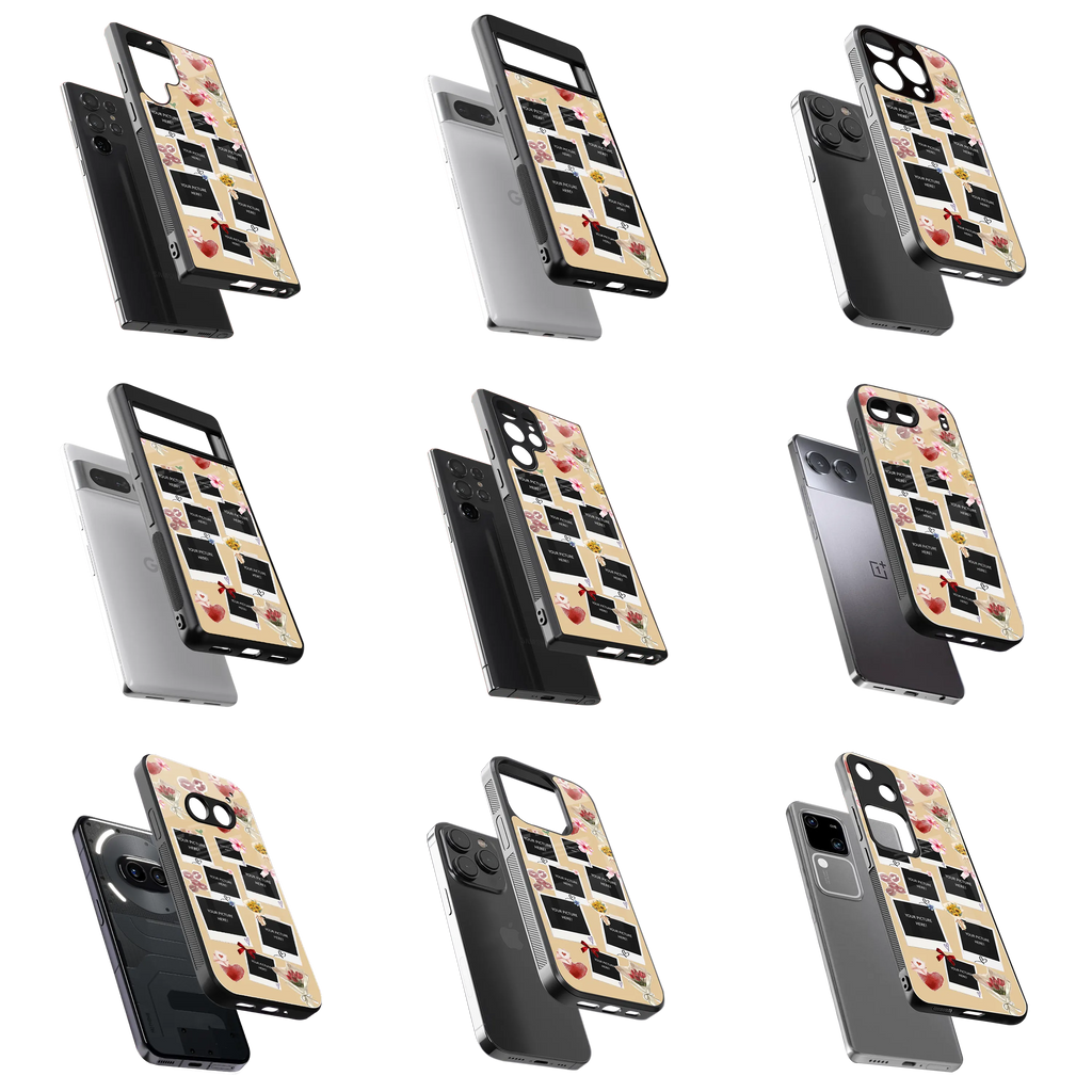 Polaroid Personalised Glass Phone Case