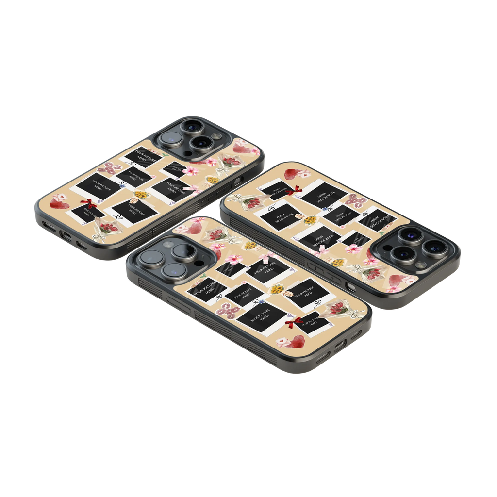 Polaroid Personalised Glass Phone Case