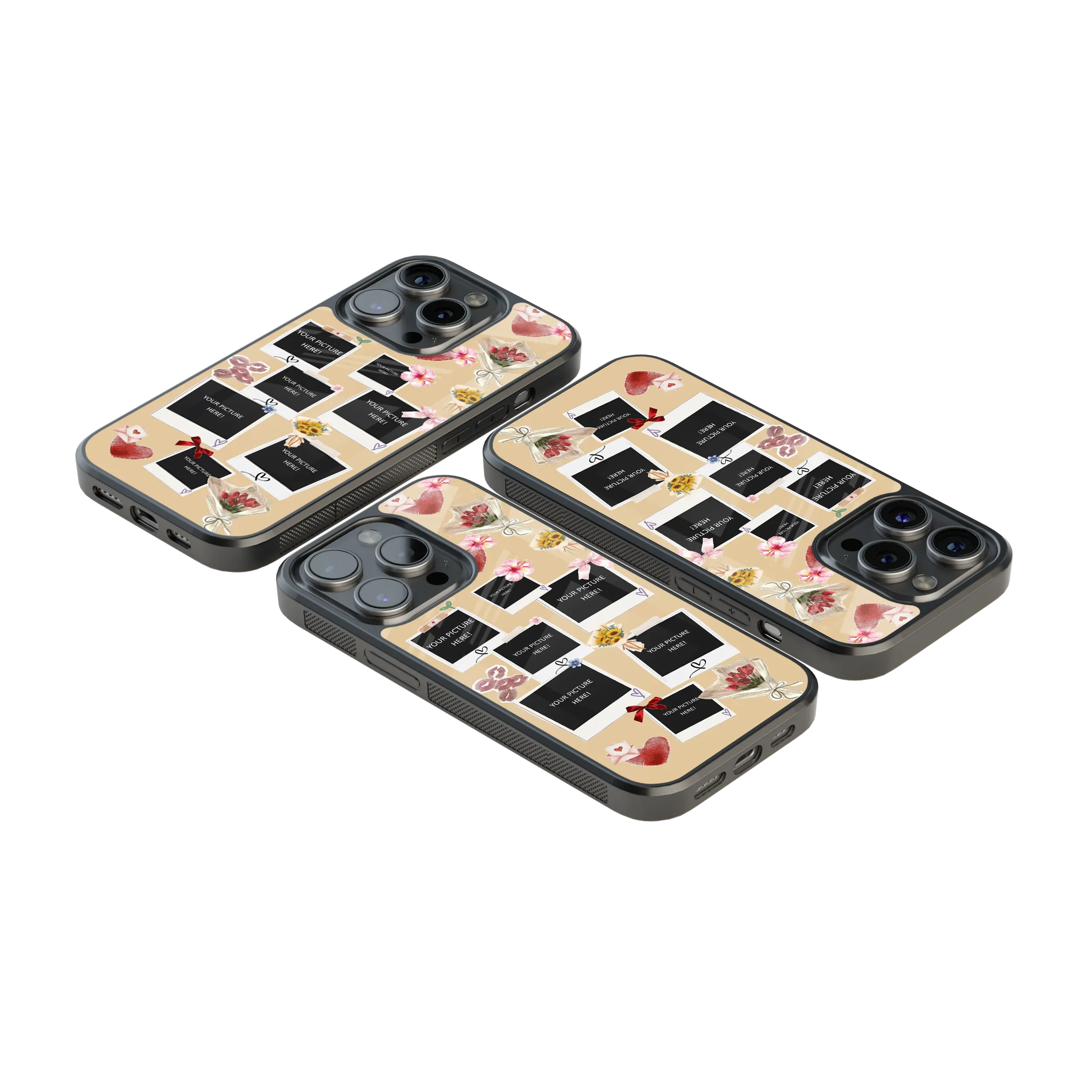 Polaroid Personalised Glass Phone Case