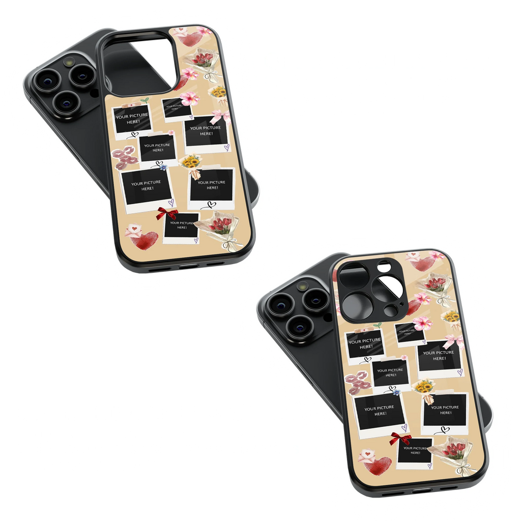 Polaroid Personalised Glass Phone Case