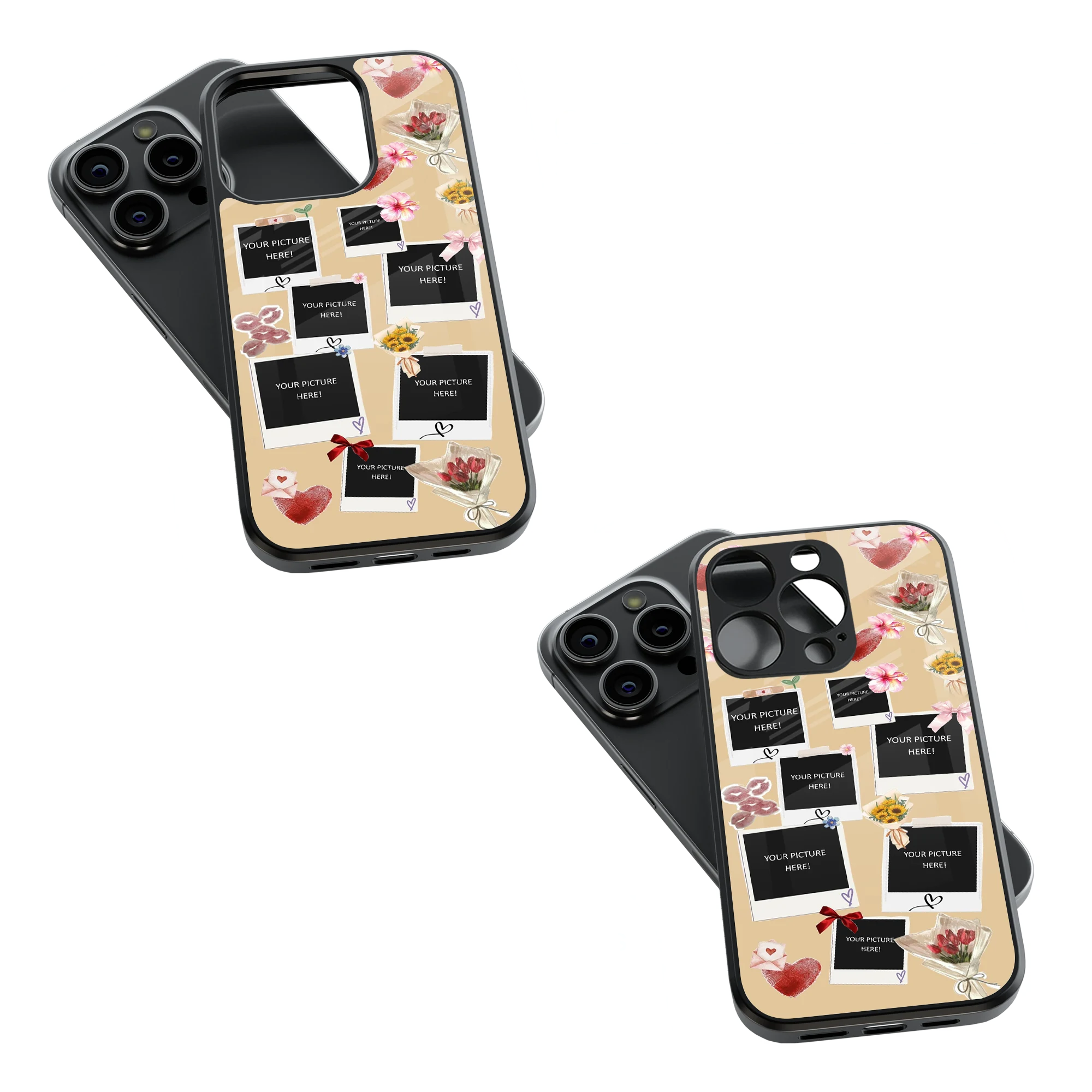 Polaroid Personalised Glass Phone Case