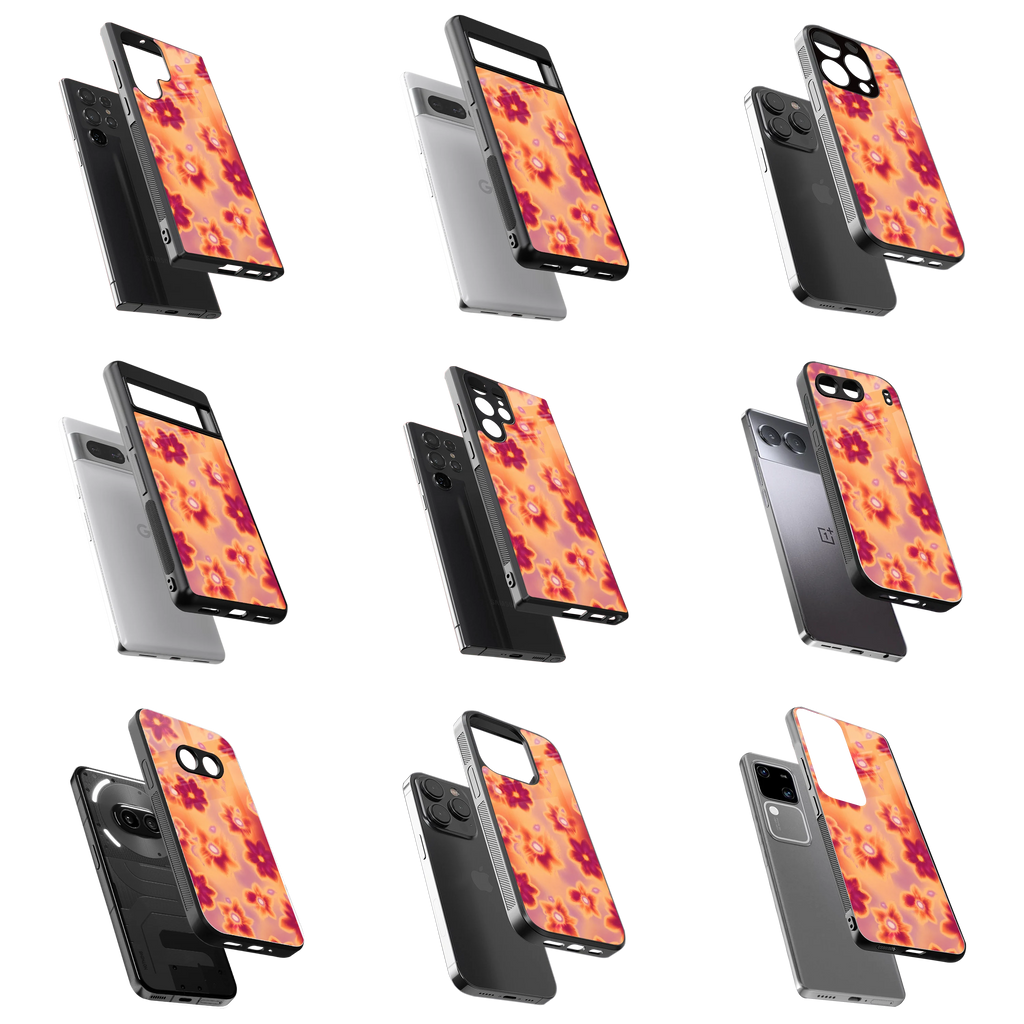 Durable Glass Back Mobile Case for iPhone, Samsung, OnePlus, Google Pixel, Redmi, Vivo, Oppo