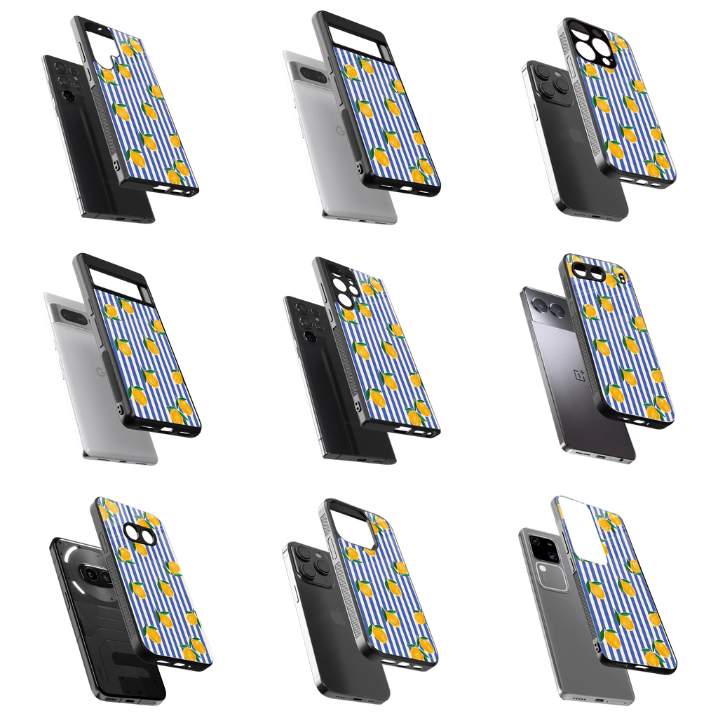 Durable Glass Back Mobile Case for iPhone, Samsung, OnePlus, Google Pixel, Redmi, Vivo, Oppo