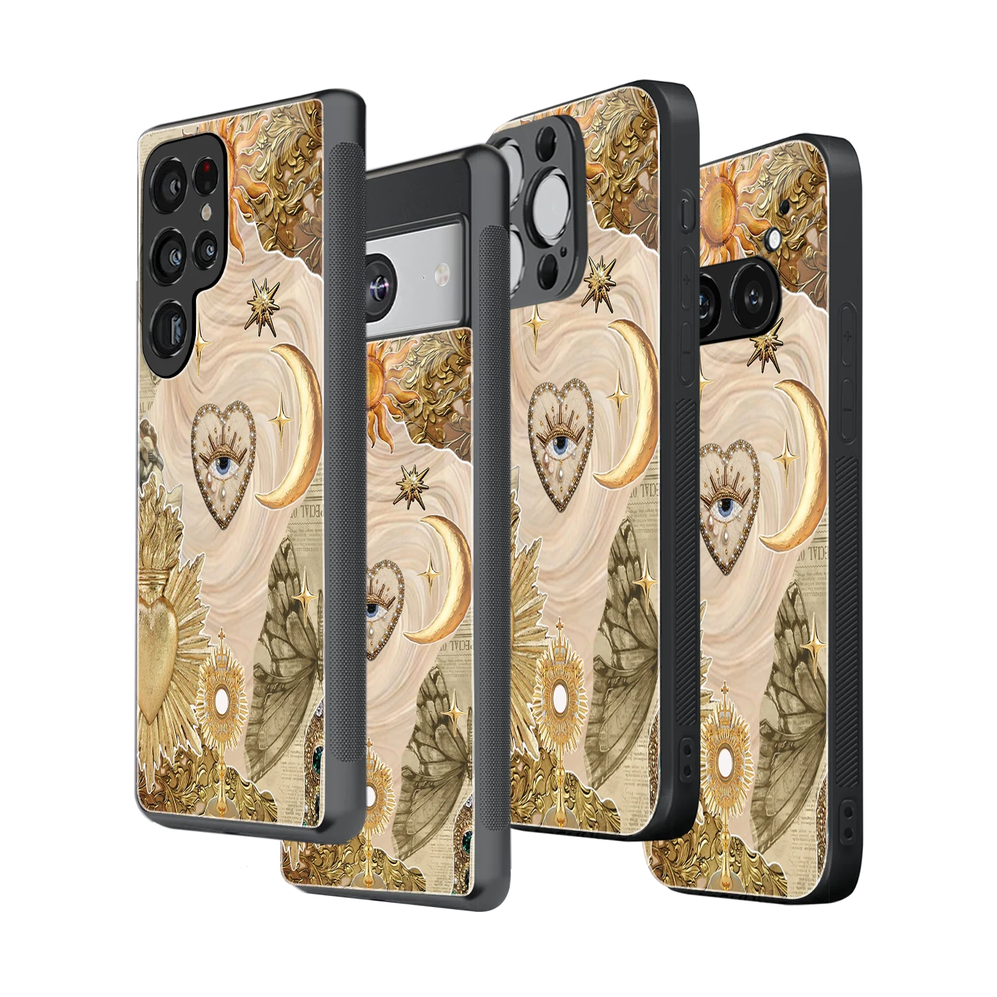 Stylish Glass Back Case for All Smartphones iPhone, Samsung, OnePlus, Pixel, Redmi, Oppo, Vivo, Motorola