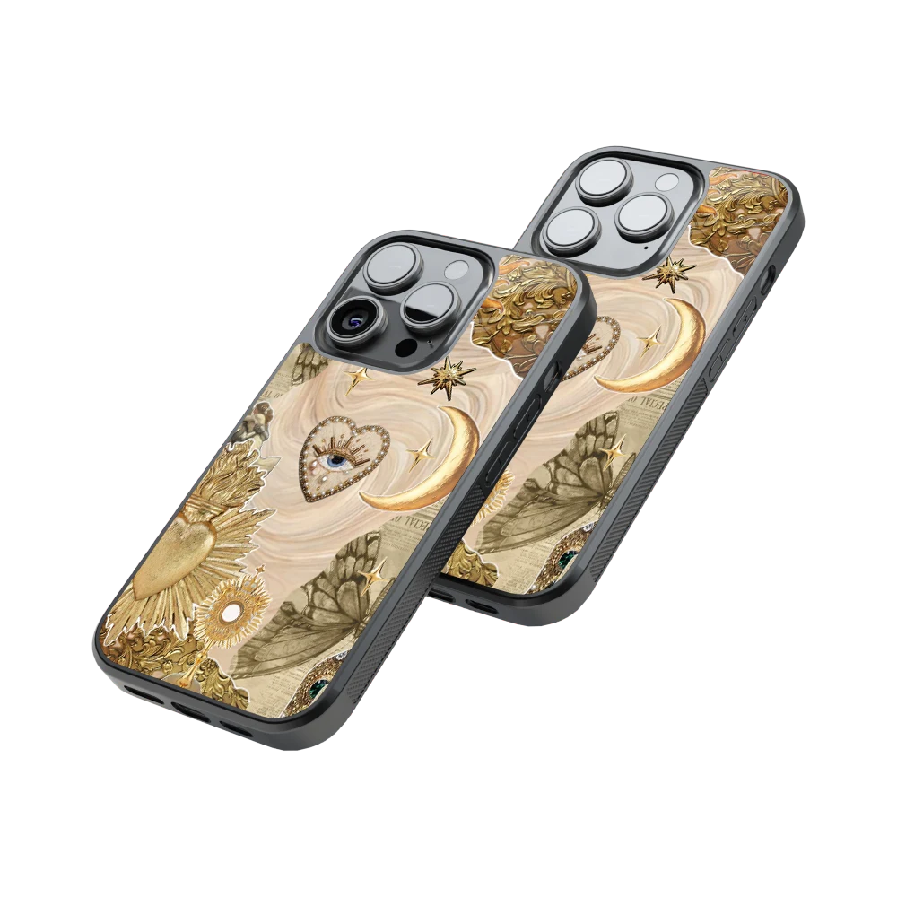 Protective Glass Back Phone Case Compatible with iPhone, Samsung, OnePlus, Pixel & More