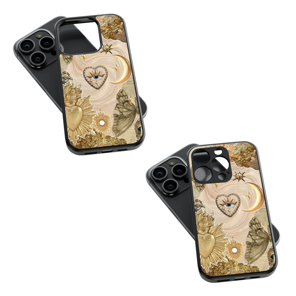 Trendy Glass Back Mobile Case for iPhone, Samsung, Redmi, OnePlus, Google Pixel, Motorola