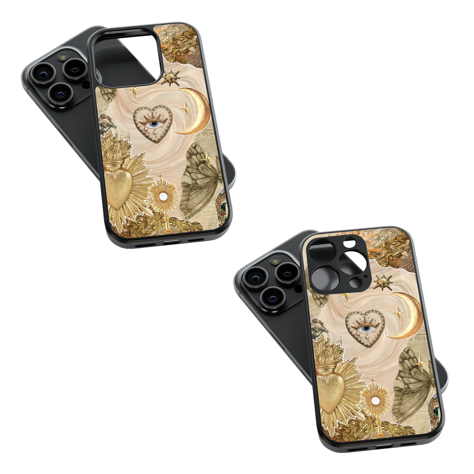 Trendy Glass Back Mobile Case for iPhone, Samsung, Redmi, OnePlus, Google Pixel, Motorola