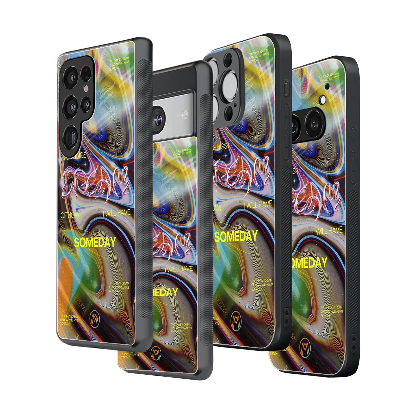 Stylish Glass Back Case for All Smartphones iPhone, Samsung, OnePlus, Pixel, Redmi, Oppo, Vivo, Motorola