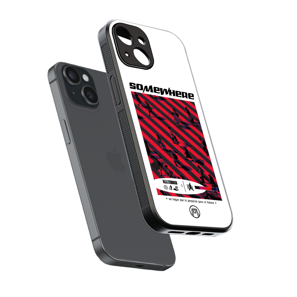 somewhere on the planet back phone cover | glass case for iphone 13 mini