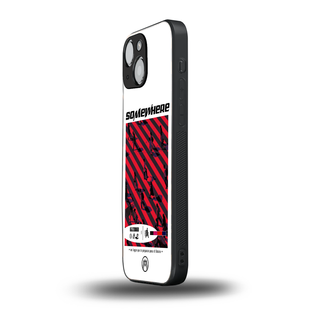 somewhere on the planet back phone cover | glass case for iphone 13 mini