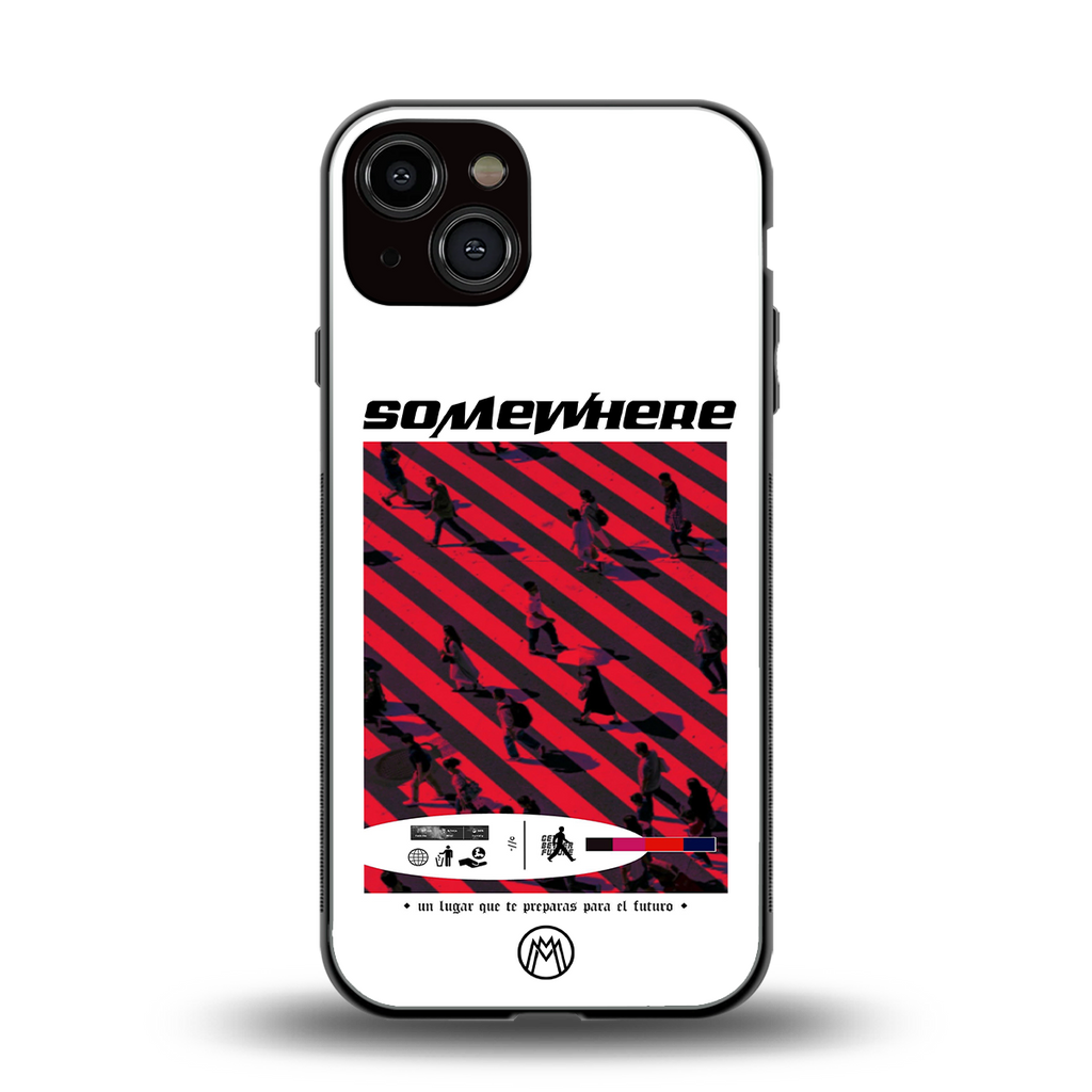 somewhere on the planet back phone cover | glass case for iphone 13