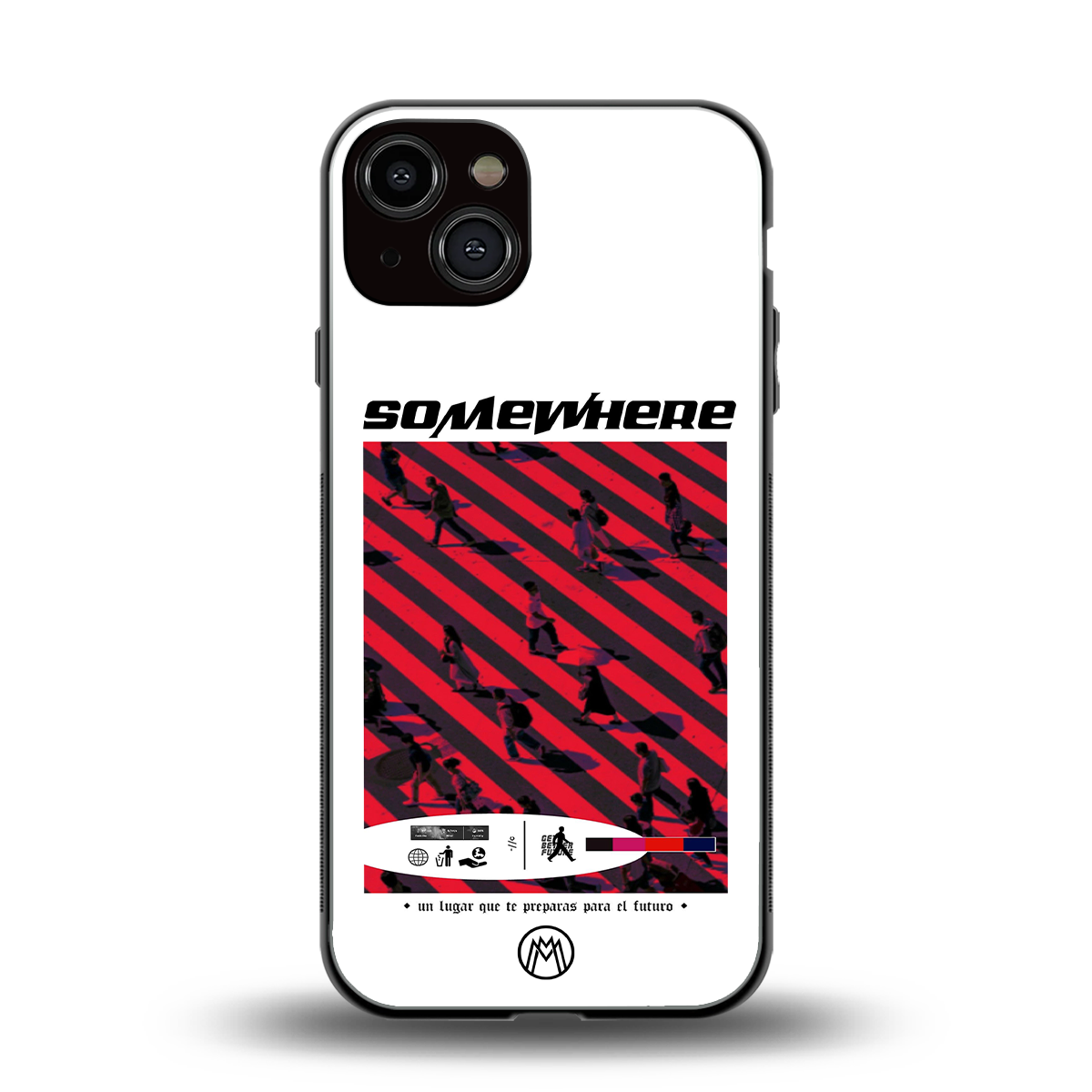 somewhere on the planet back phone cover | glass case for iphone 13