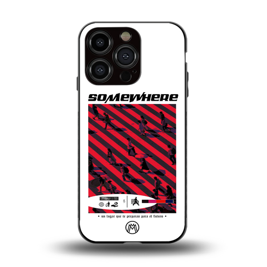 somewhere on the planet back phone cover | glass case for iphone 14 pro