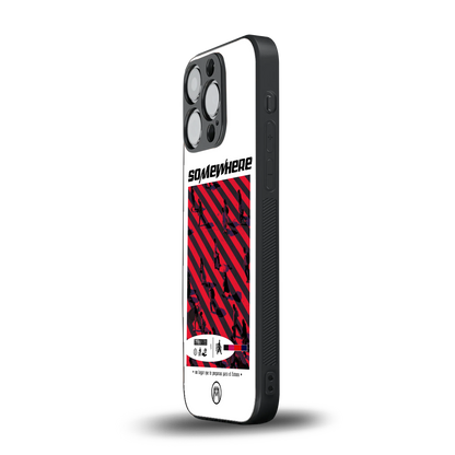 somewhere on the planet back phone cover | glass case for iphone 14 pro
