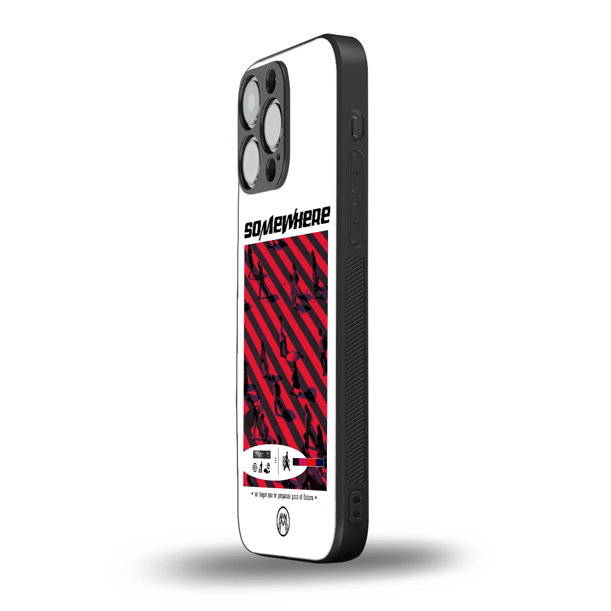 somewhere on the planet back phone cover | glass case for iphone 16 pro max
