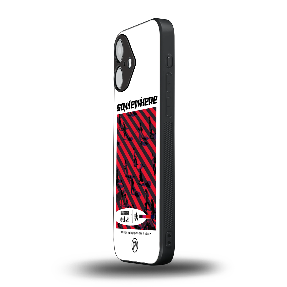 somewhere on the planet back phone cover | glass case for iphone 16