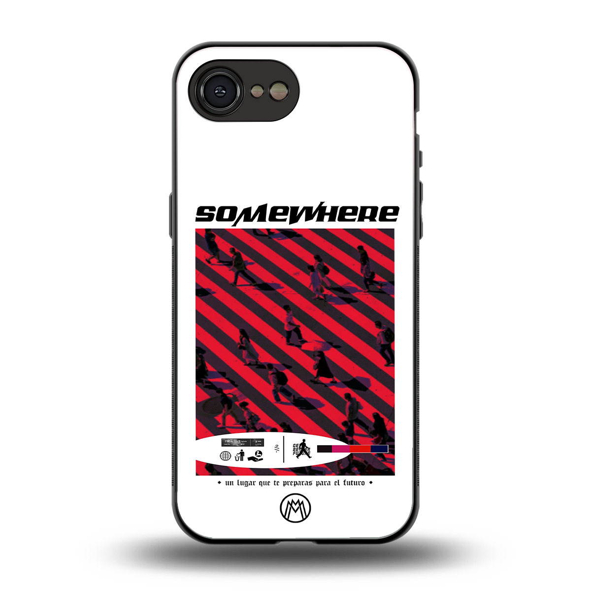 somewhere on the planet back phone cover | glass case for iphone 16e