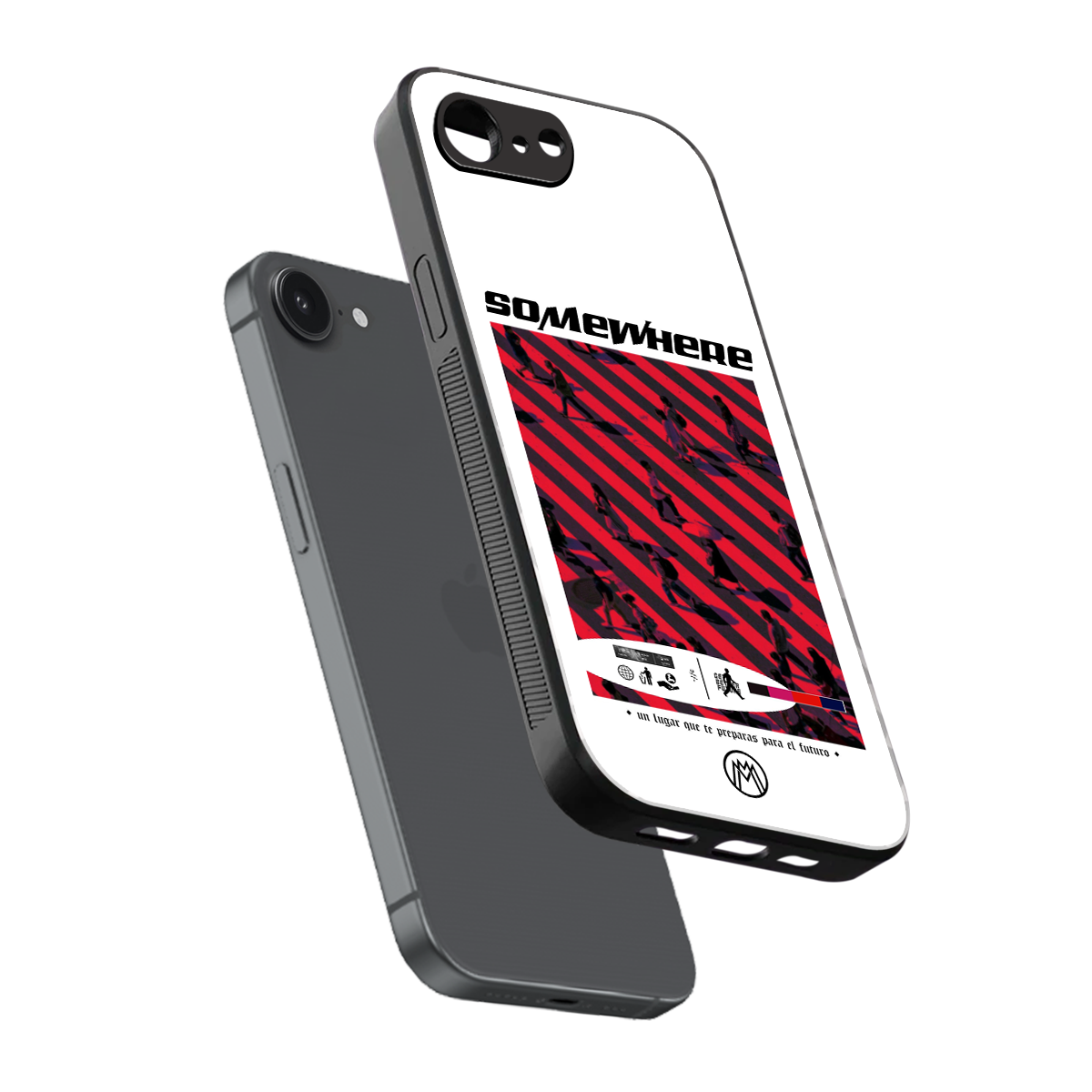 somewhere on the planet back phone cover | glass case for iphone 16e