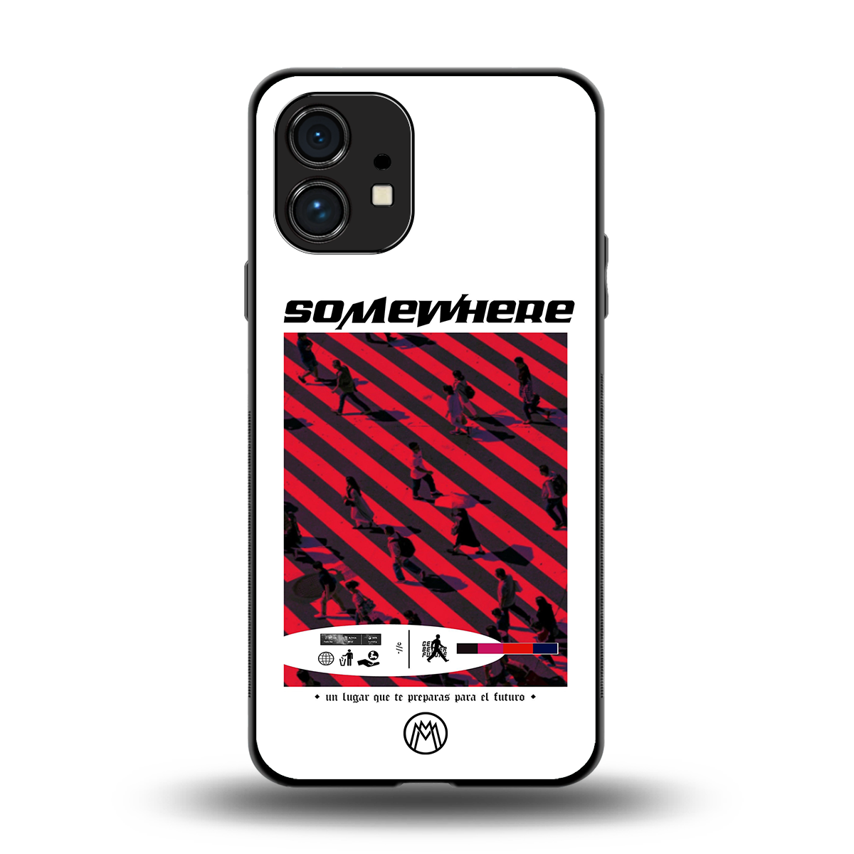 somewhere on the planet back phone cover | glass case for nothing phone 1