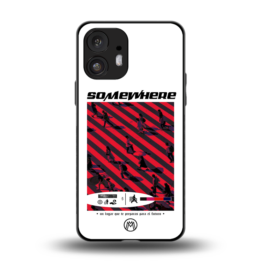 somewhere on the planet back phone cover | glass case for nothing phone 2