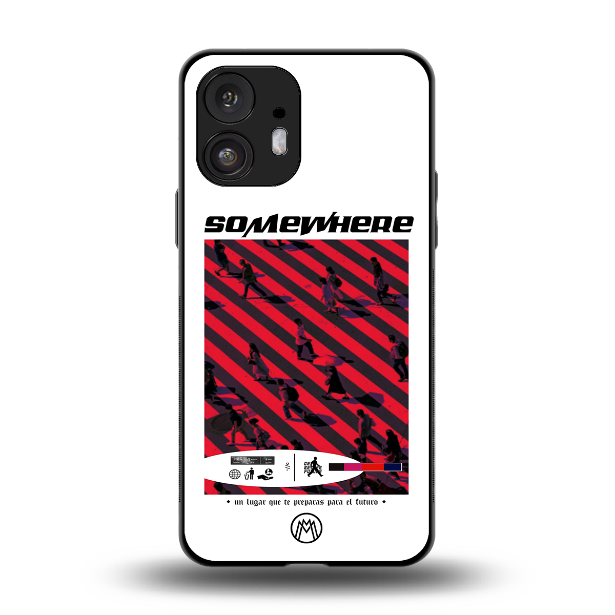 somewhere on the planet back phone cover | glass case for nothing phone 2