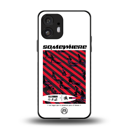 somewhere on the planet back phone cover | glass case for nothing phone 2