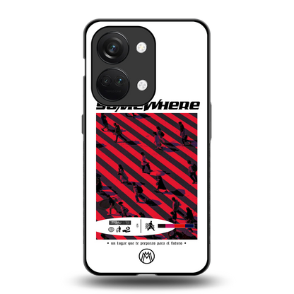 somewhere on the planet back phone cover | glass case for oneplus nord 3