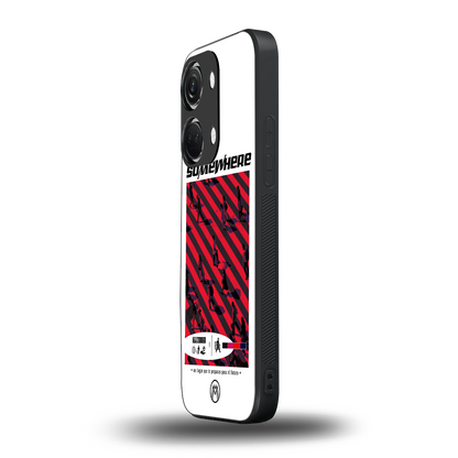 somewhere on the planet back phone cover | glass case for oneplus nord 3