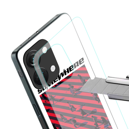 somewhere on the planet back phone cover | glass case for oneplus nord 3