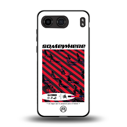 somewhere on the planet back phone cover | glass case for oneplus nord 4