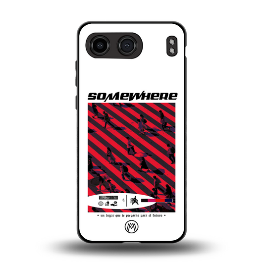 somewhere on the planet back phone cover | glass case for oneplus nord 4