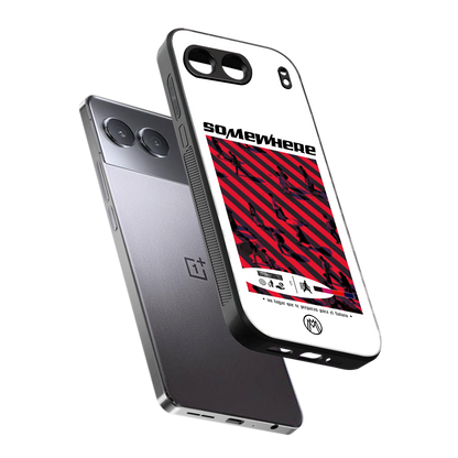 somewhere on the planet back phone cover | glass case for oneplus nord 4