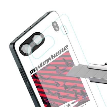 somewhere on the planet back phone cover | glass case for oneplus nord 4