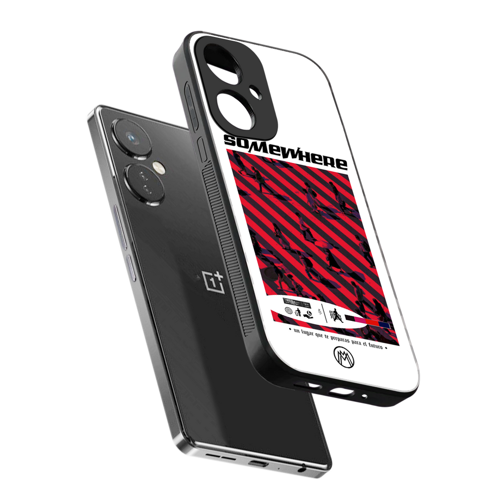 somewhere on the planet back phone cover | glass case for oneplus nord ce 3