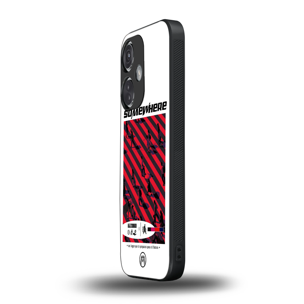 somewhere on the planet back phone cover | glass case for oneplus nord ce 3