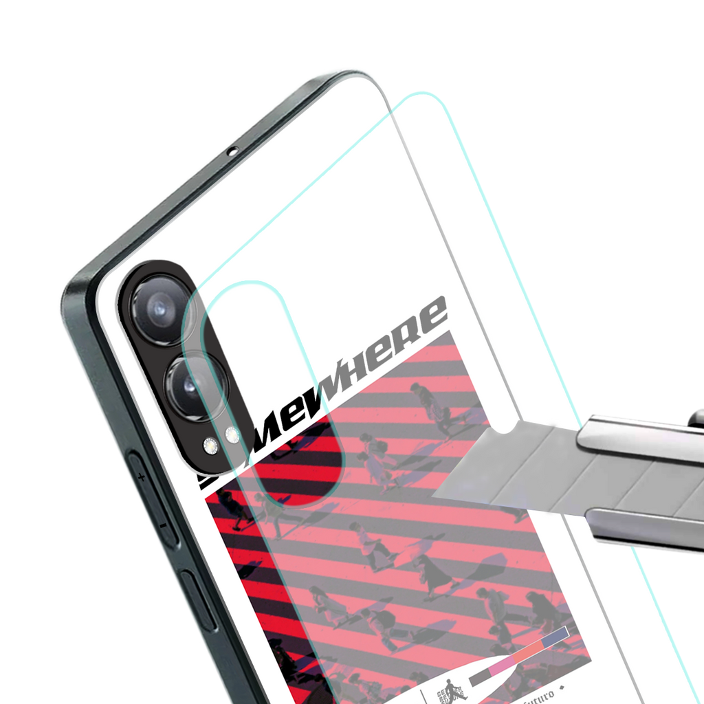 somewhere on the planet back phone cover | glass case for oneplus nord ce 4 lite