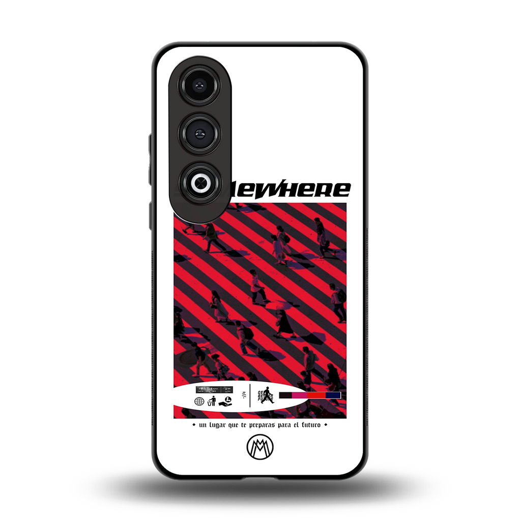 somewhere on the planet back phone cover | glass case for oneplus nord ce 4