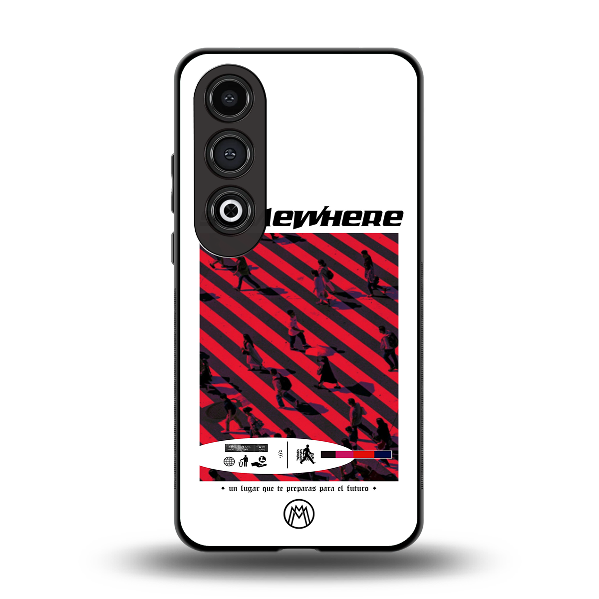 somewhere on the planet back phone cover | glass case for oneplus nord ce 4