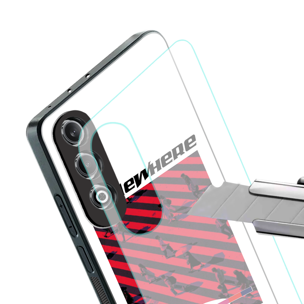 somewhere on the planet back phone cover | glass case for oneplus nord ce 4