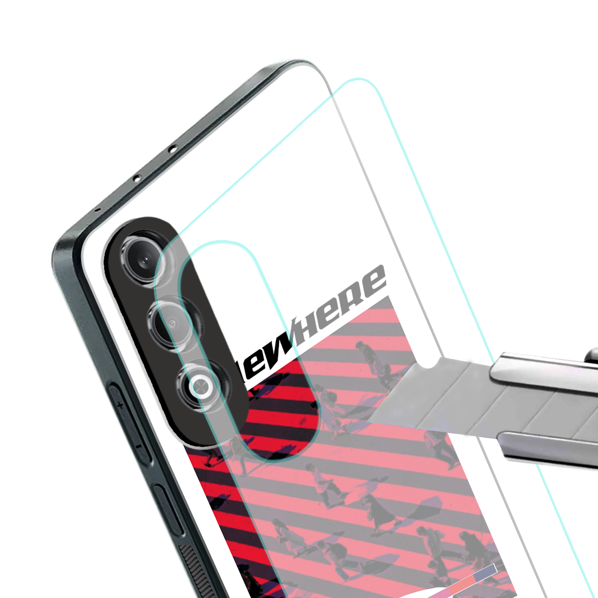 somewhere on the planet back phone cover | glass case for oneplus nord ce 4
