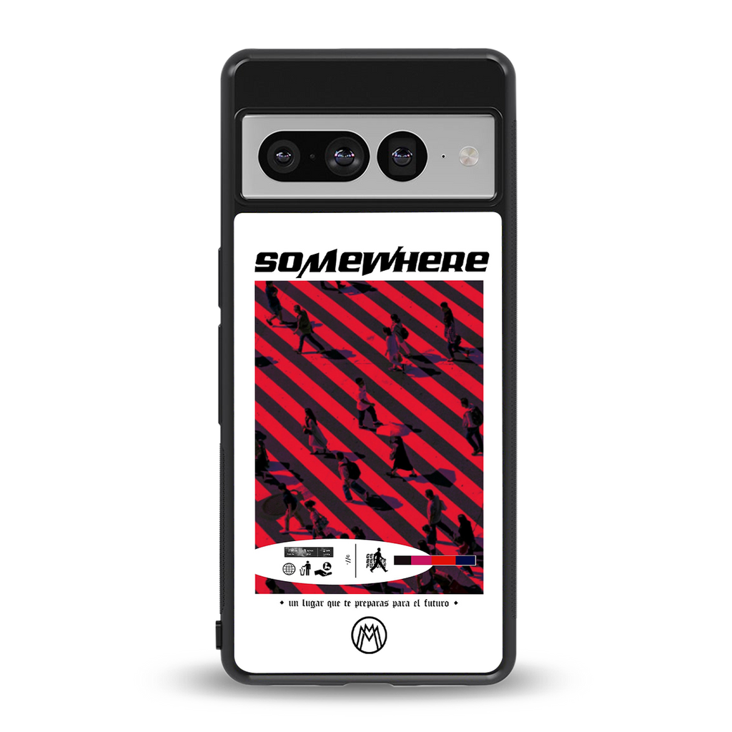 somewhere on the planet back phone cover | glass case for google pixel 7 pro
