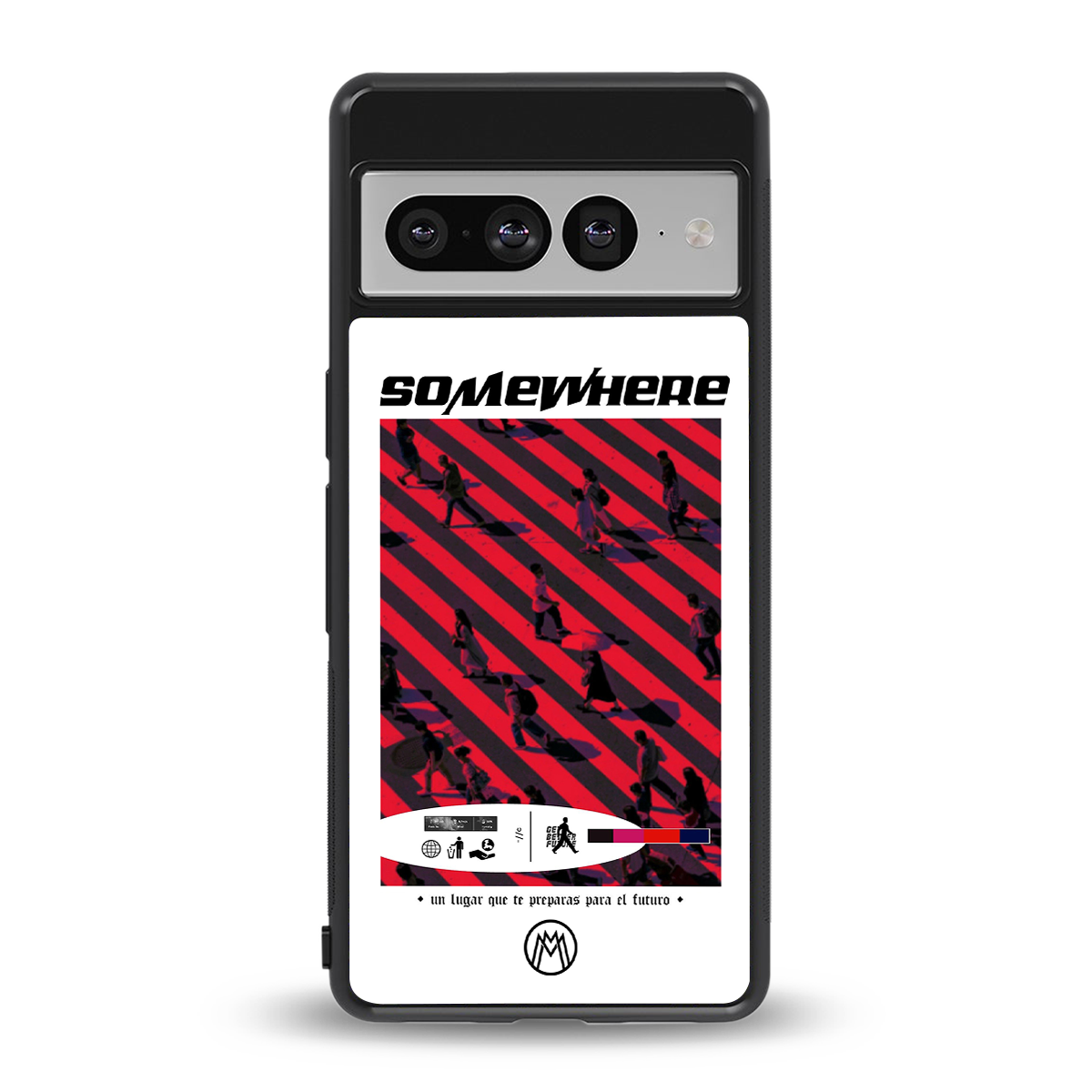 somewhere on the planet back phone cover | glass case for google pixel 7 pro