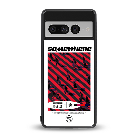 somewhere on the planet back phone cover | glass case for google pixel 7 pro