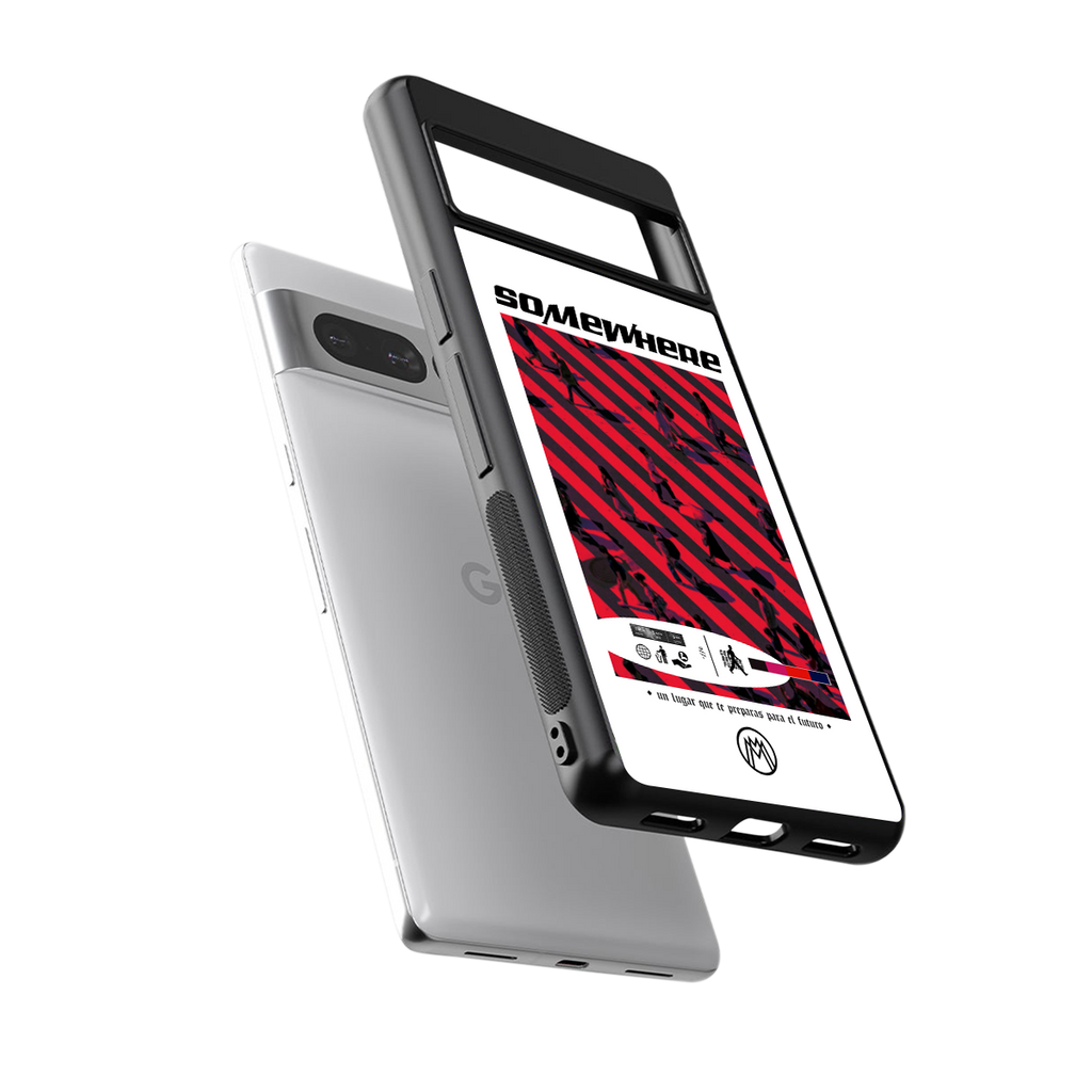 somewhere on the planet back phone cover | glass case for google pixel 7 pro