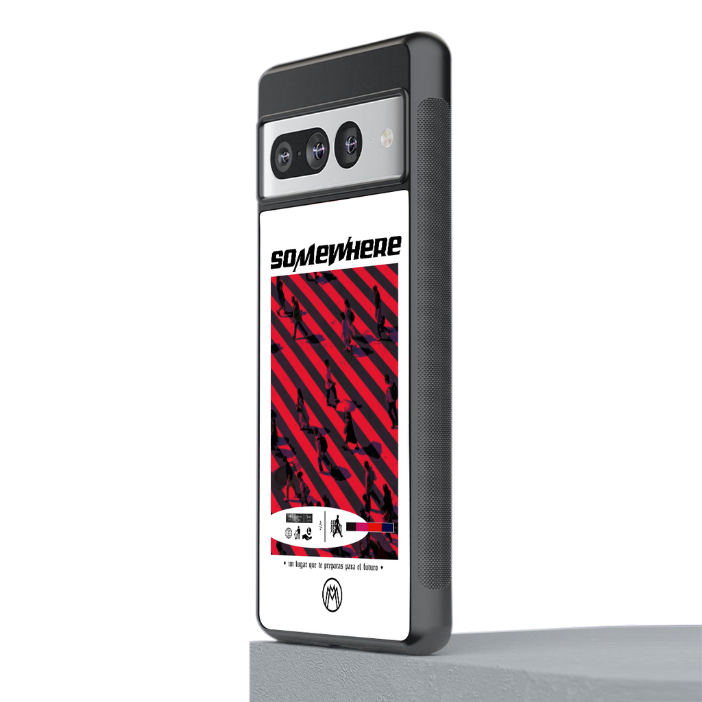 somewhere on the planet back phone cover | glass case for google pixel 7 pro