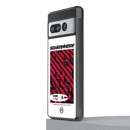 somewhere on the planet back phone cover | glass case for google pixel 7 pro