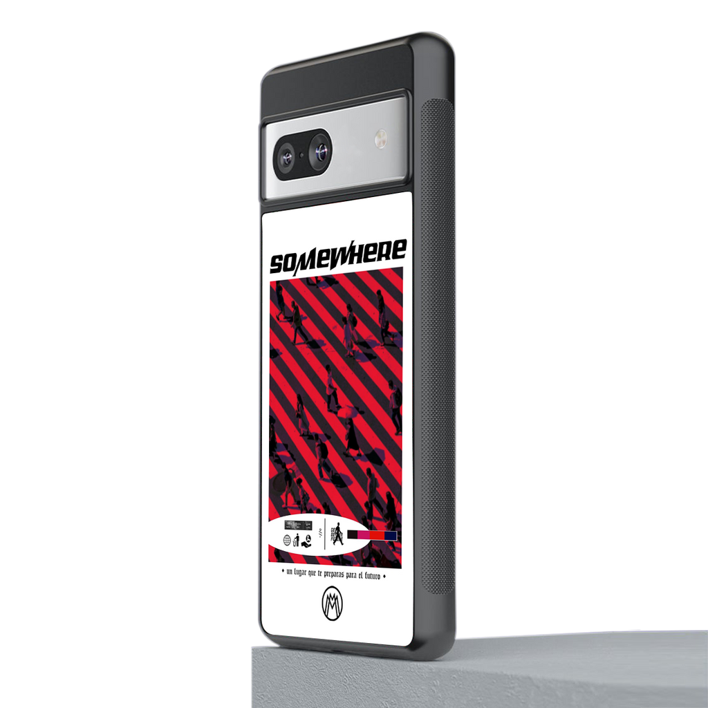 somewhere on the planet back phone cover | glass case for Google Pixel 7
